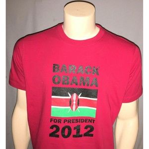 🔥 Barack Obama for President 2012 T Shirt Adult Large Red Vintage
